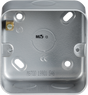 Knightsbridge Metal Clad 1G Back Box - Heavy Duty Design