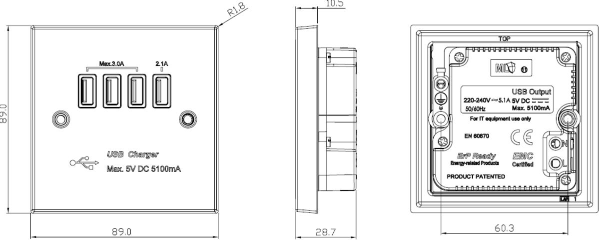 230V Quad USB-A Charger Outlet - Featured Image