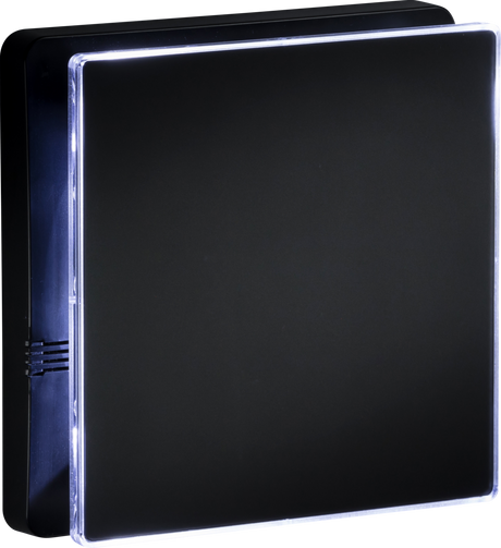 IP45 100mm LED Backlit Extractor Fan - Matt Black