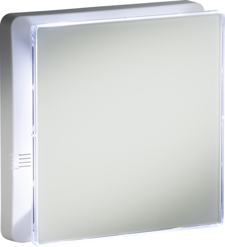 IP45 LED Backlit Extractor Fan - White, 100mm