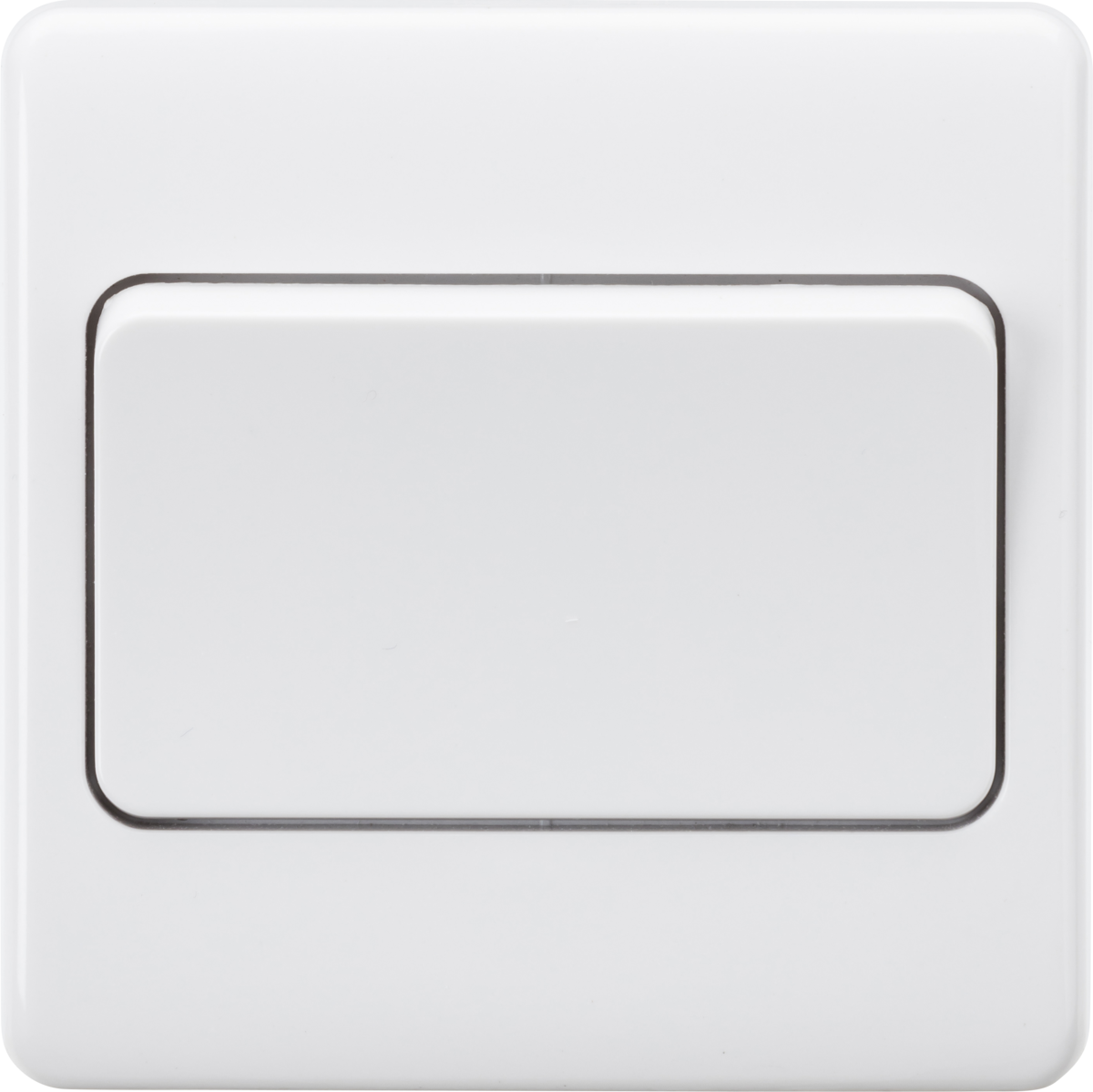 10A 1G DP Wide Rocker Switch - Wide Rocker Screwless Design