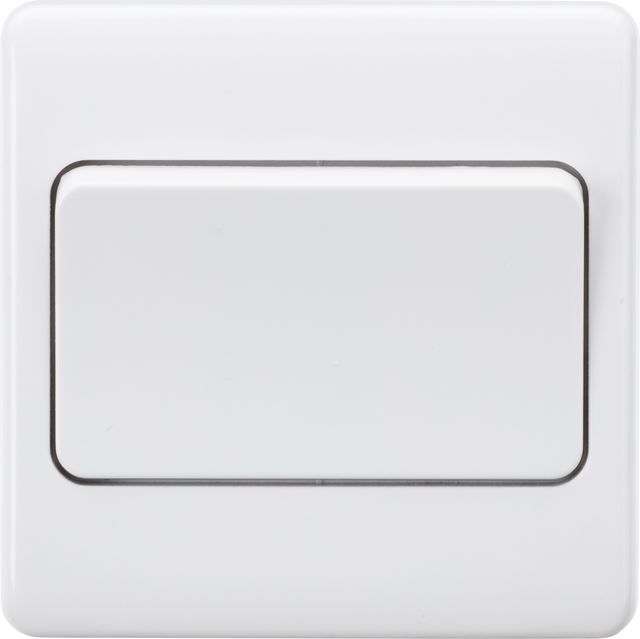 10A 1G DP Wide Rocker Switch - Wide Rocker Screwless Design