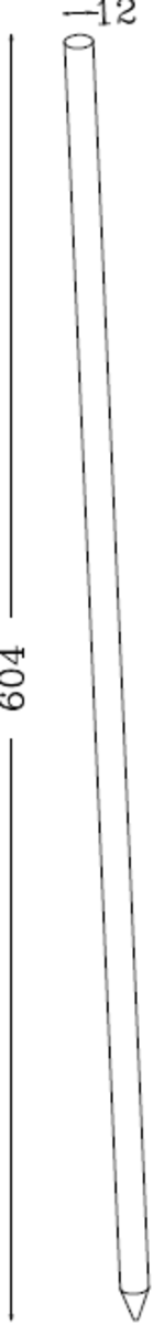 Extension Ground Spike Black - Additional View