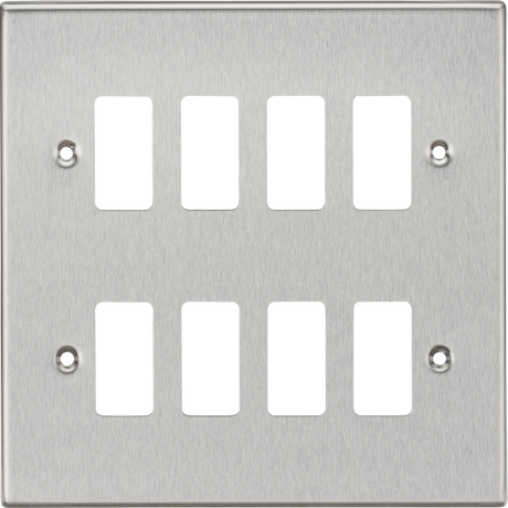 8G Grid Faceplate - Brushed Chrome