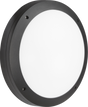 230V IP65 18W LED Round Bulkhead CCT with Daylight Sensor Black