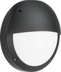 230V IP65 18W LED Eyelid Bulkhead CCT with Emergency Sensor Black