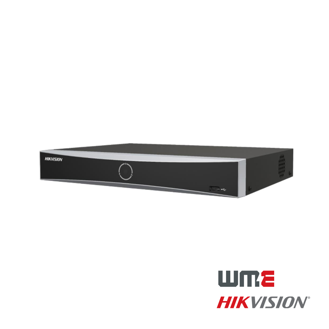 HikVision: DS-7616NXI-K2/16P, 16-Channel Plug and Play NVR, 12MP, H.265+, 16 PoE Ports