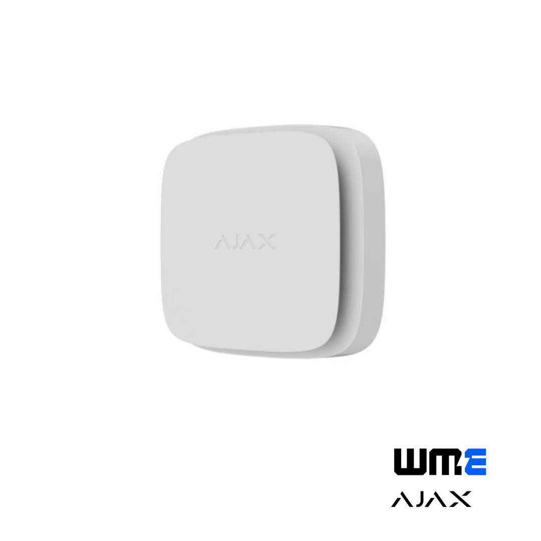 AJAX: Ajax FireProtect 2+ SB, Wireless Fire Detector, Smoke, Heat & CO Sensors, Jeweller Technology, 10-Year Battery Life, 2 CR123A