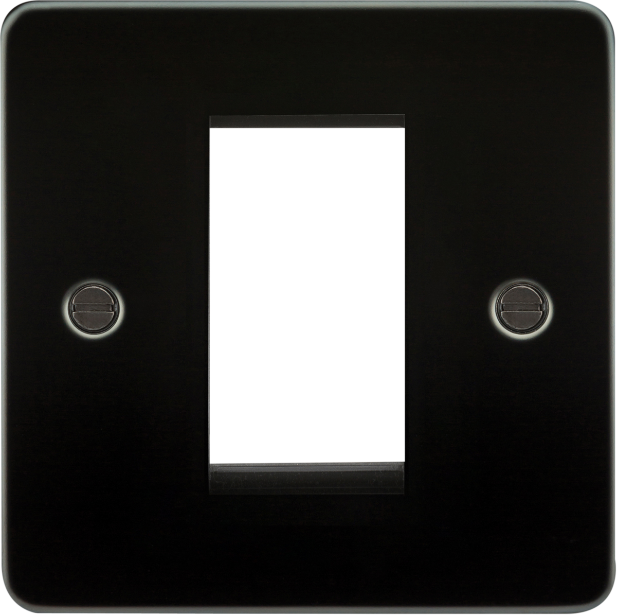 1G Modular Faceplate - Gunmetal, for Euro Modules
