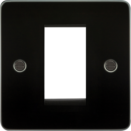 1G Modular Faceplate - Gunmetal, for Euro Modules