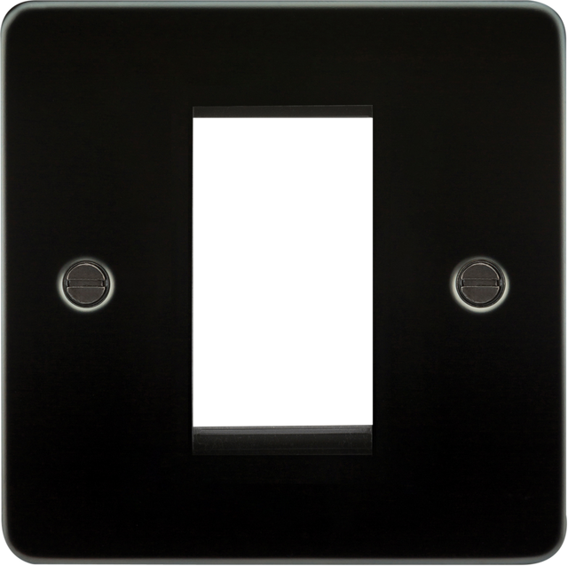 1G Modular Faceplate - Gunmetal, for Euro Modules