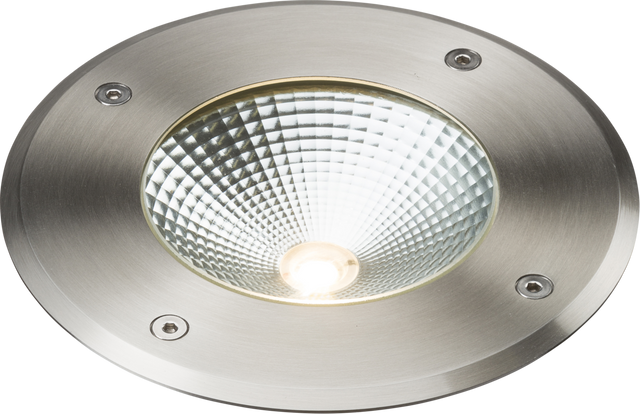 230V IP65 9W LED Stainless Steel Recessed Ground Light 3000K - Image 1