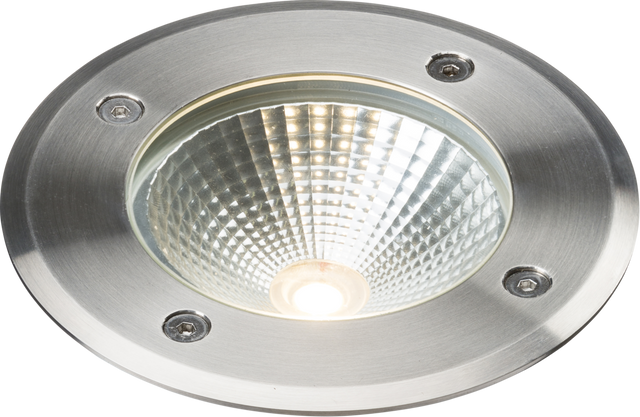230V IP65 6W LED Recessed Ground Light - Stainless Steel Finish