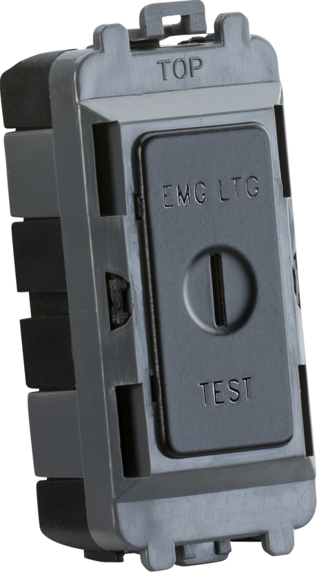 20AX 2-Way Key Module Marked EMG LTG TEST - Matt Black