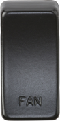 Switch Cover "Marked FAN" in Matt Black - GDFANMB