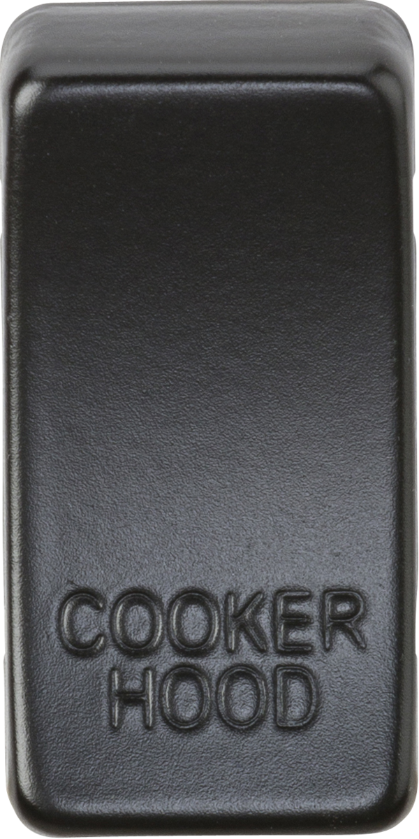 Switch Cover Marked Cooker Hood - Matt Black