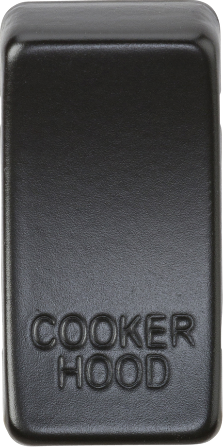 Switch Cover Marked Cooker Hood - Matt Black