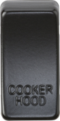 Switch Cover Marked Cooker Hood - Matt Black