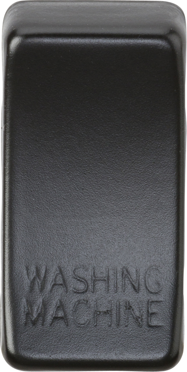 Switch Cover Marked WASHING MACHINE - Matt Black
