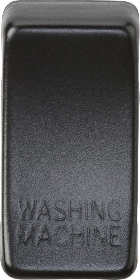 Switch Cover Marked WASHING MACHINE - Matt Black