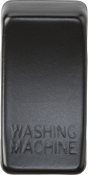 Switch Cover Marked WASHING MACHINE - Matt Black