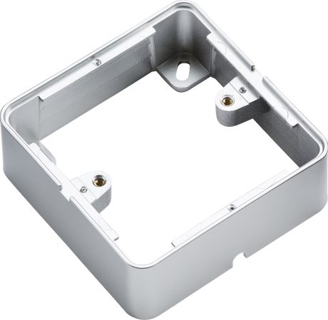 Knightsbridge 1G Surface Box - Grey suitable for Screwless Installations
