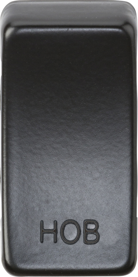 Switch Cover 'Marked HOB' - Matt Black