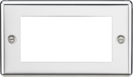 4G Modular Faceplate - Polished Chrome - Rounded Edge