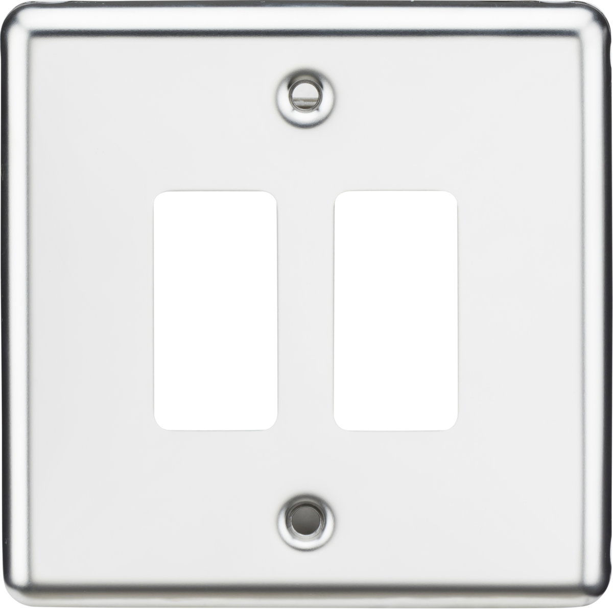 2G Grid Faceplate - Rounded Edge Polished Chrome