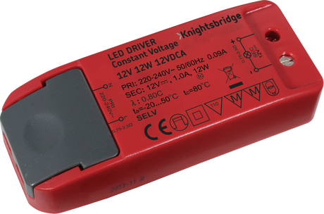 IP20 12V 12W LED Driver - Constant Voltage