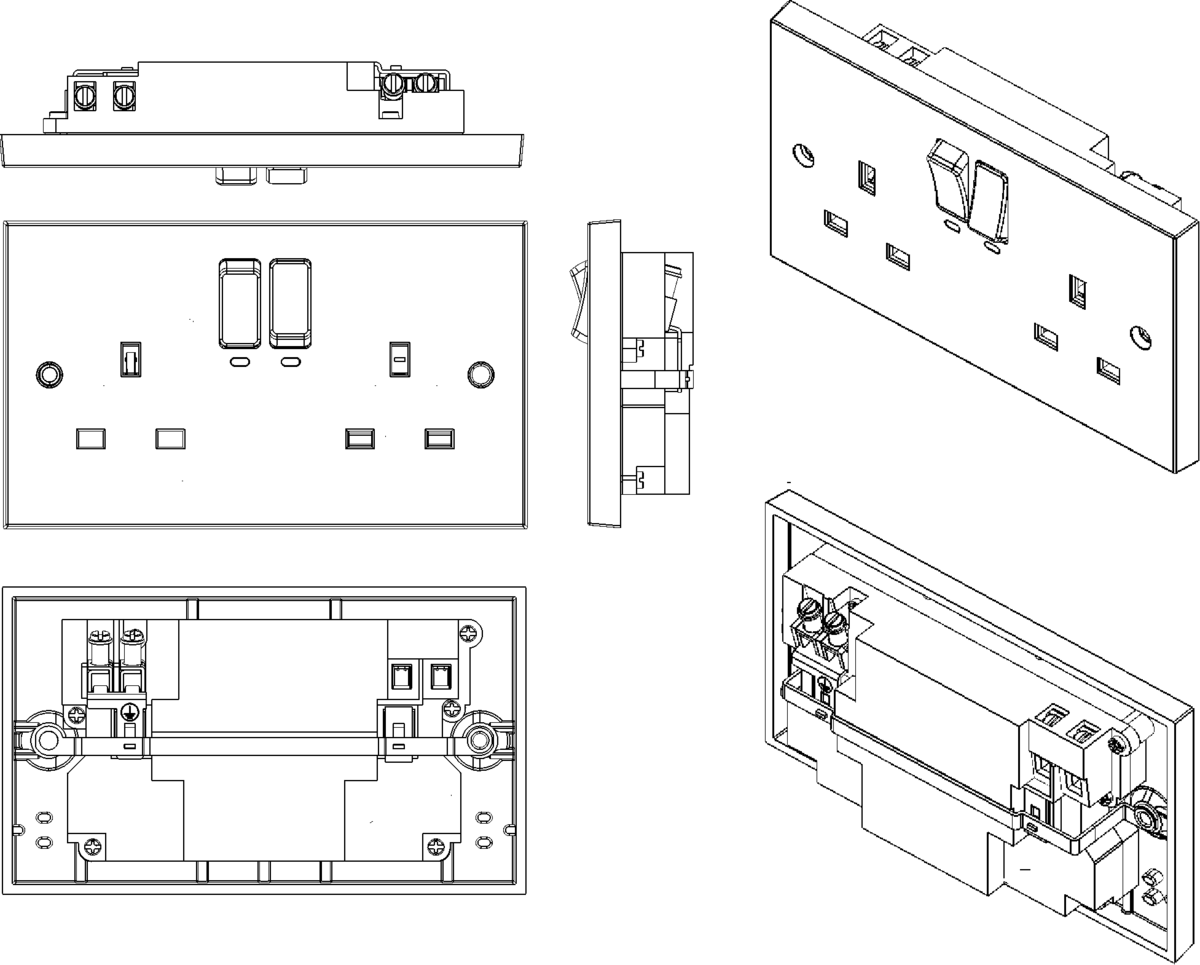 Smart 2G Wi-Fi Switched Socket Image