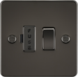 13A Switched Fused Spur Unit - Gunmetal