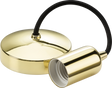 6" E27 Contemporary Pendant Set - Polished Brass