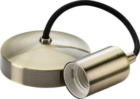 6" E27 Contemporary Pendant Set - Antique Brass