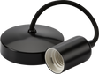 6" E27 Contemporary Pendant Set - Matt Black