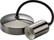 6" E27 Contemporary Pendant Set - Black Nickel