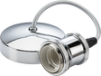 6" E27 Vintage Pendant Set - Polished Chrome