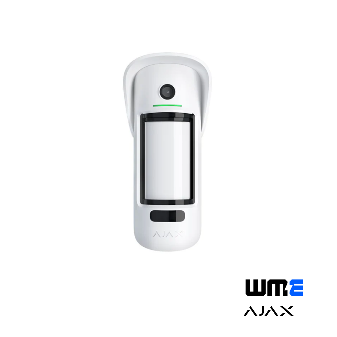 Ajax: MotionCamOutdoor(PhOD), Wireless Outdoor PIR Motion Detector, Photo Verification, Adjustable Detection Distance 3-15 m, Pet Immune, Weatherproof