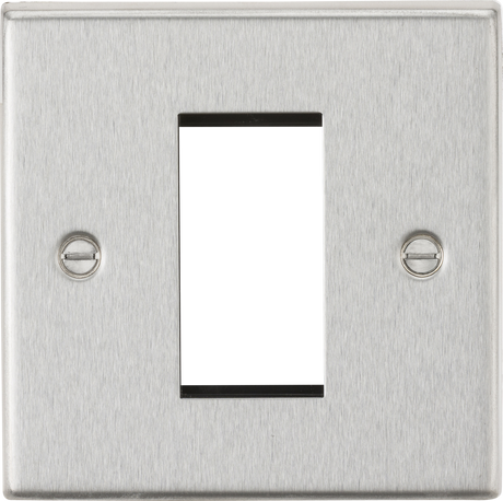1G Modular Faceplate - Brushed Chrome for Euro Modules
