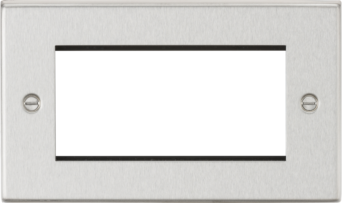 4G Modular Faceplate - Brushed Chrome
