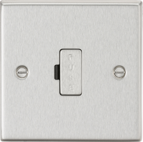 13A Fused Spur Unit - Brushed Chrome