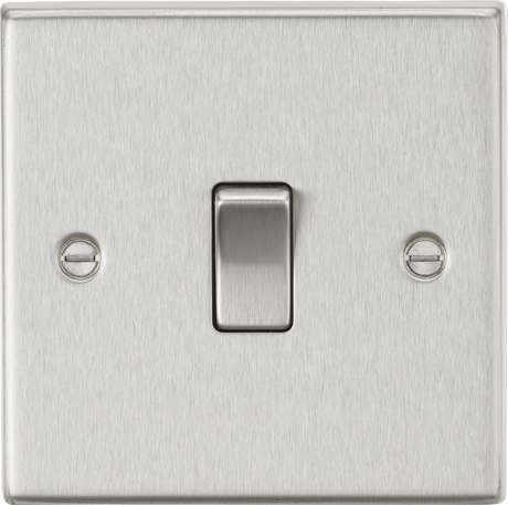 ML Accessories 20A 1G DP Switch - Brushed Chrome