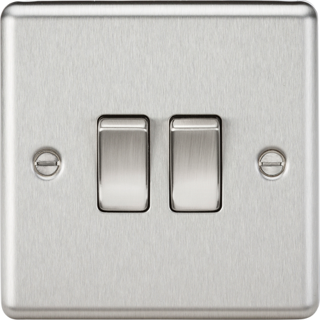 10AX 2G 2-way Switch - Brushed Chrome