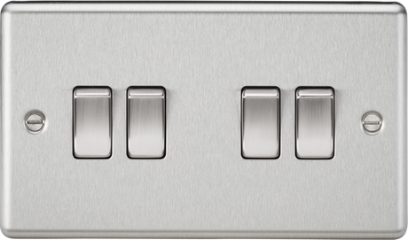 10AX 4G 2-way Switch - Brushed Chrome