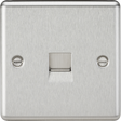 Telephone Extension Outlet - Brushed Chrome