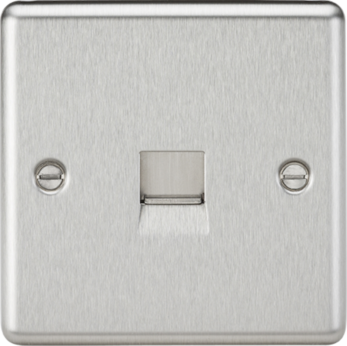 Telephone Extension Outlet - Brushed Chrome