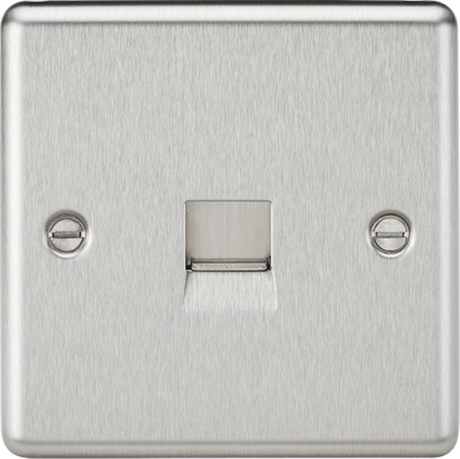 Telephone Extension Outlet - Brushed Chrome