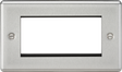 4G Modular Faceplate - Brushed Chrome