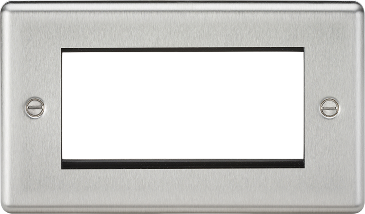 4G Modular Faceplate - Brushed Chrome