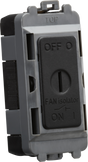 10A Fan Isolator Key Switch Module - Matt Black